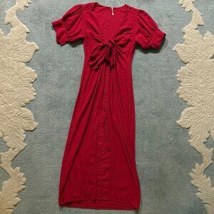 Vintage Summer Midi Dress (Free People, Size XS, Gently Worn)